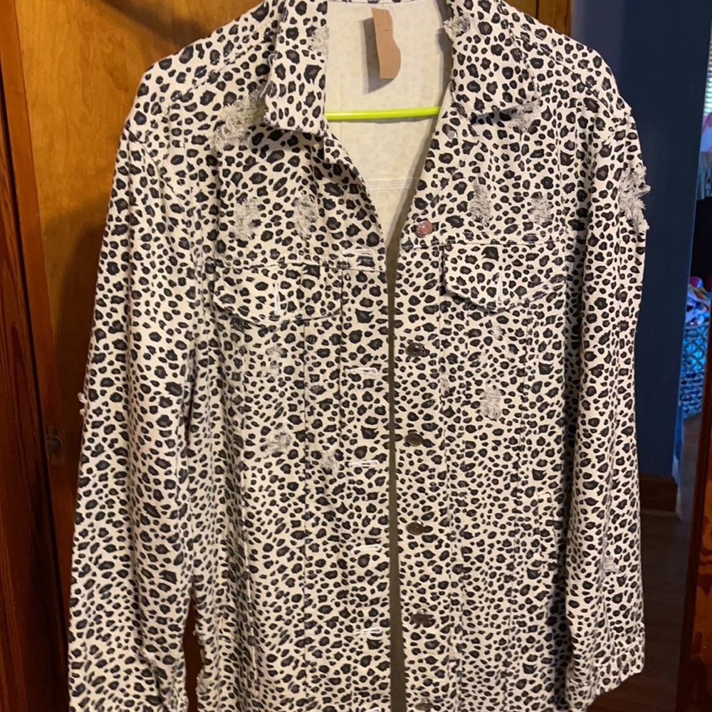 NEW Distressed long jacket